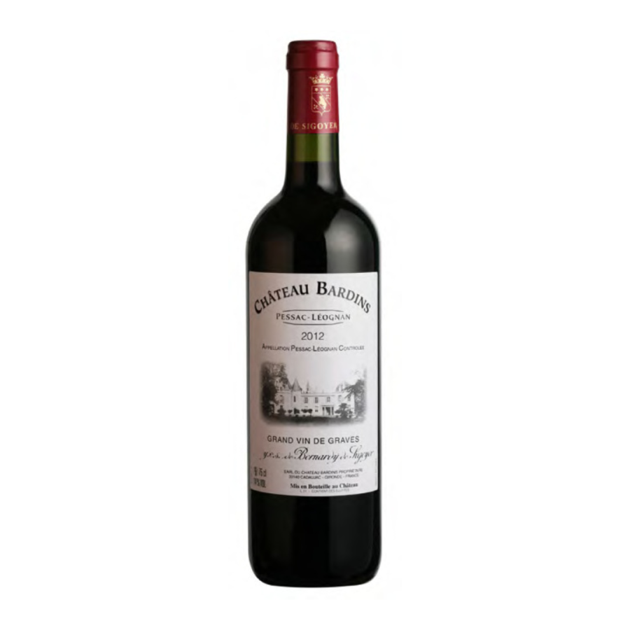Château Bardins, rouge 2012 Château Bardins, rouge 2012